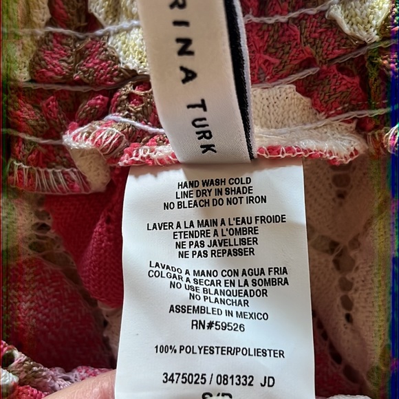 Trina Turk Palasides Cover Up Pants in White Geranium NWT - Picture 12 of 13